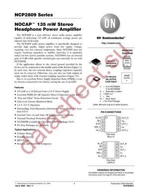 NCP2809ADMR2G datasheet  